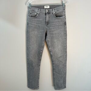 Agolde Toni Jeans Women’s 26x26 Mirror Gray Mid Rise Slim Straight Ankle Stretch